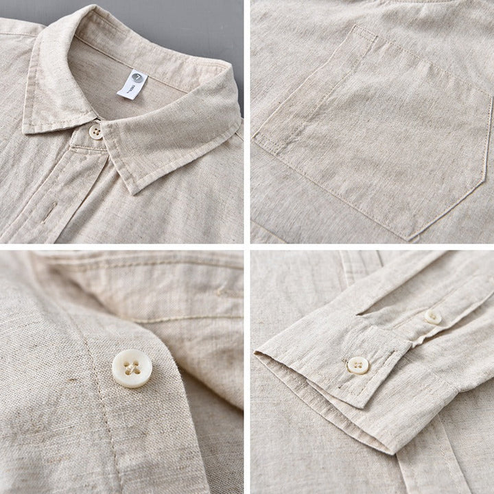 Men's 100% Linen Shirt – Breathable Relaxed Summer Fit – view 3