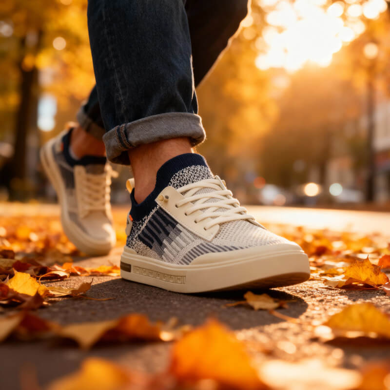 Men's Knit Trainers – Lightweight Cushioned Everyday Sneakers – view 6