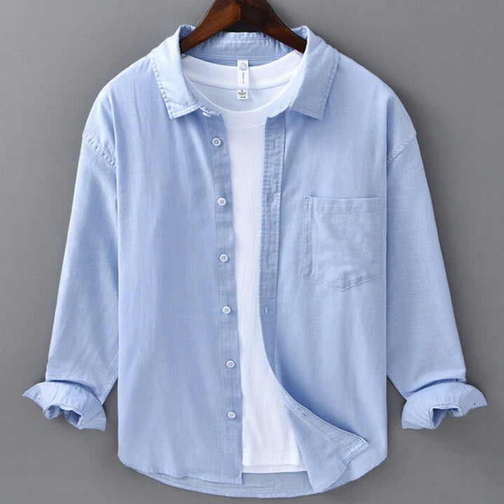 Men's 100% Linen Shirt – Breathable Relaxed Summer Fit – view 4