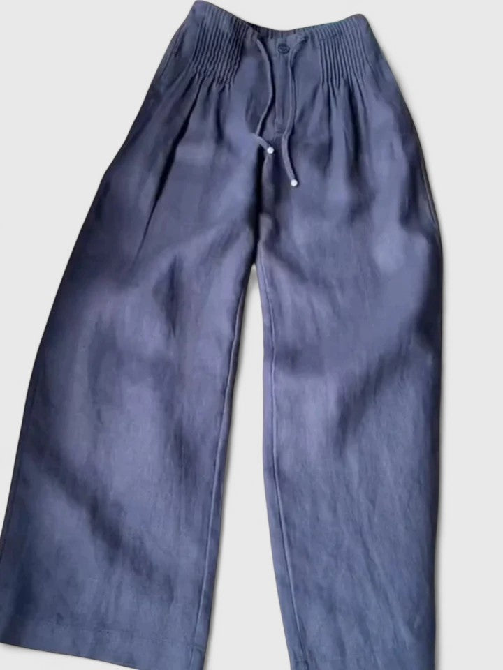 Women's Flowing Wide-Leg Pants - Effortless Everyday Elegance