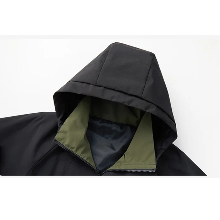 Men's Hooded Shell Jacket – Water-Resistant Lightweight Rain Jacket – view 6
