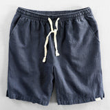 Men's Cotton-Linen Shorts – Drawstring Weekend Comfort