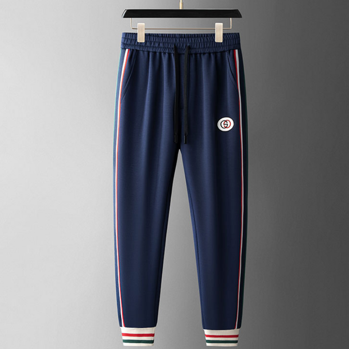 Men's Striped Zip Tracksuit Set – Stretch Knit Two-Piece – view 4