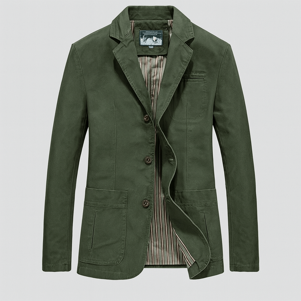 Men's Cotton Twill Blazer – Relaxed Smart-Casual Tailoring – view 4