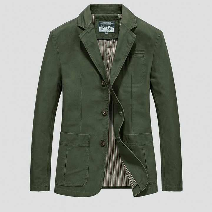 Men's Cotton Twill Blazer – Relaxed Smart-Casual Tailoring – view 4
