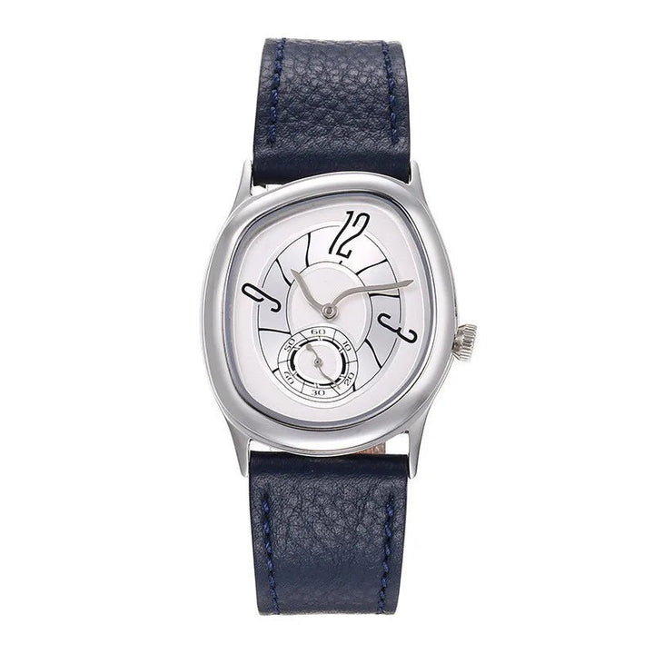 Men's Automatic Watch – Art Deco Spiral Dial Leather Strap – view 10
