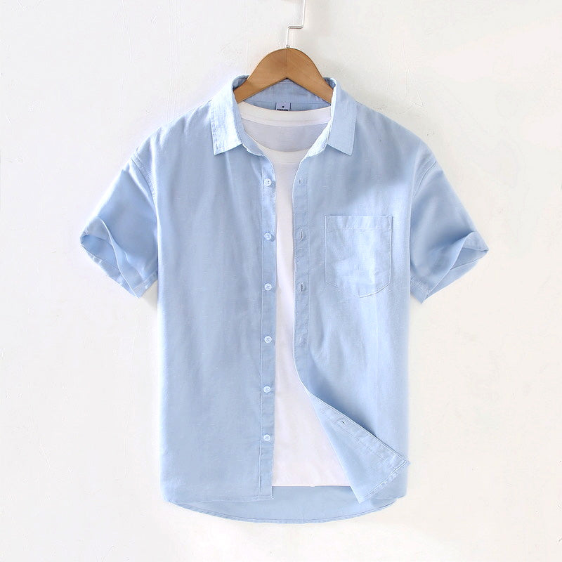 Men's Matteo Linen Short Sleeve Shirt – Summer Smart Casual