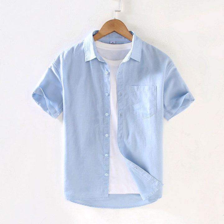 Men's Matteo Linen Short Sleeve Shirt – Summer Smart Casual