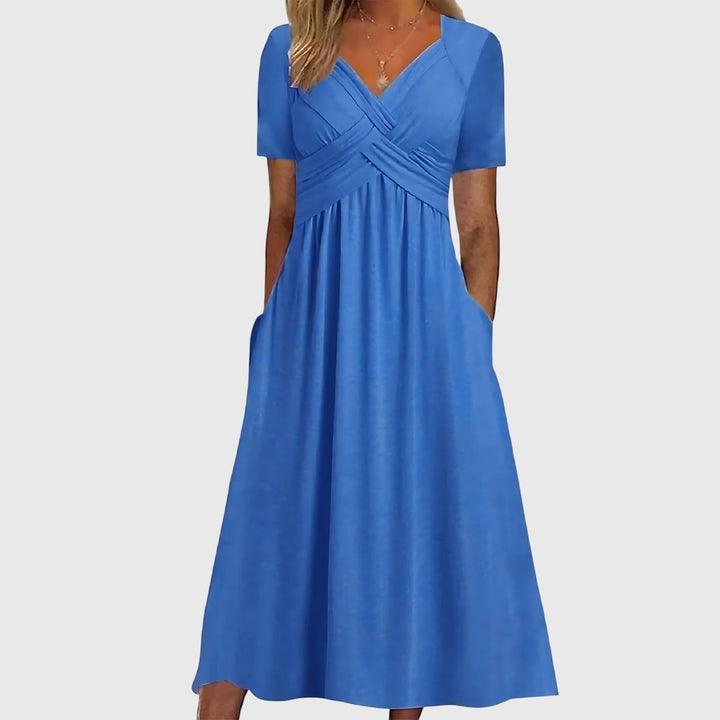 Women's Viola Midi Dress with Tummy Control - Flattering Fit