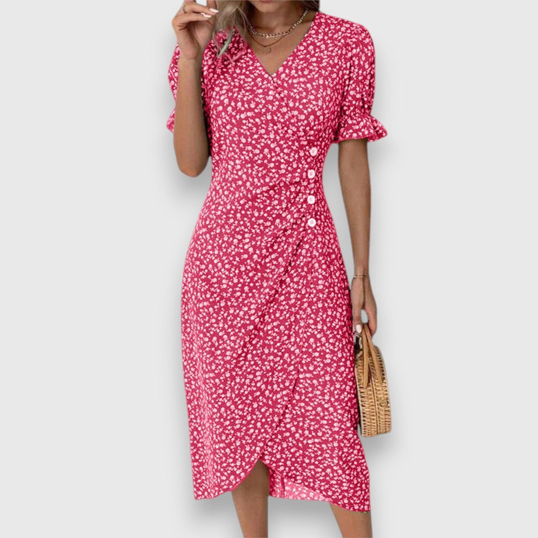 Women's Elegant Floral Dress - Timeless Charm for Any Occasion