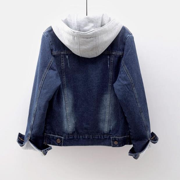 Women's Sherpa-Lined Denim Jacket – Hooded Trucker for Cold Days