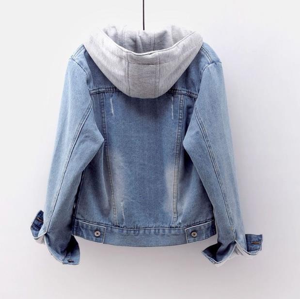 Women's Sherpa-Lined Denim Jacket – Hooded Trucker for Cold Days