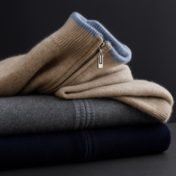 Men's Merino Wool Full-Zip Cardigan - Smart Layering Knit – view 7