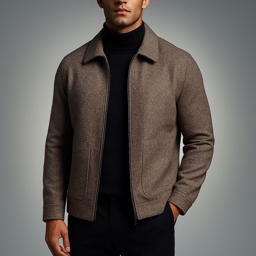 Men's Twill Jacket – Padded Zip-Up Layer for Cool Days – view 2