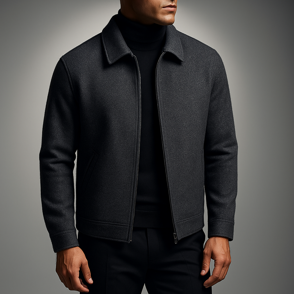 Men's Twill Jacket – Padded Zip-Up Layer for Cool Days – view 3