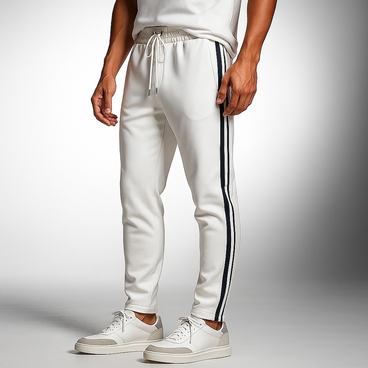 Men's Tapered Track Pants – Side Stripe Everyday Joggers – view 5