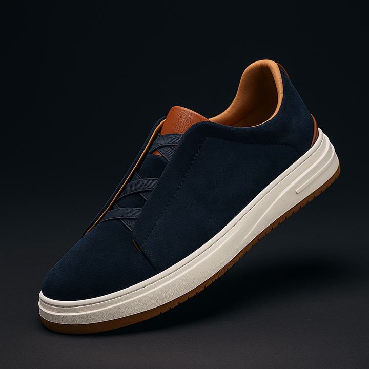 Men's Suede Slip-On Sneakers – Cushioned Everyday Trainers – view 6