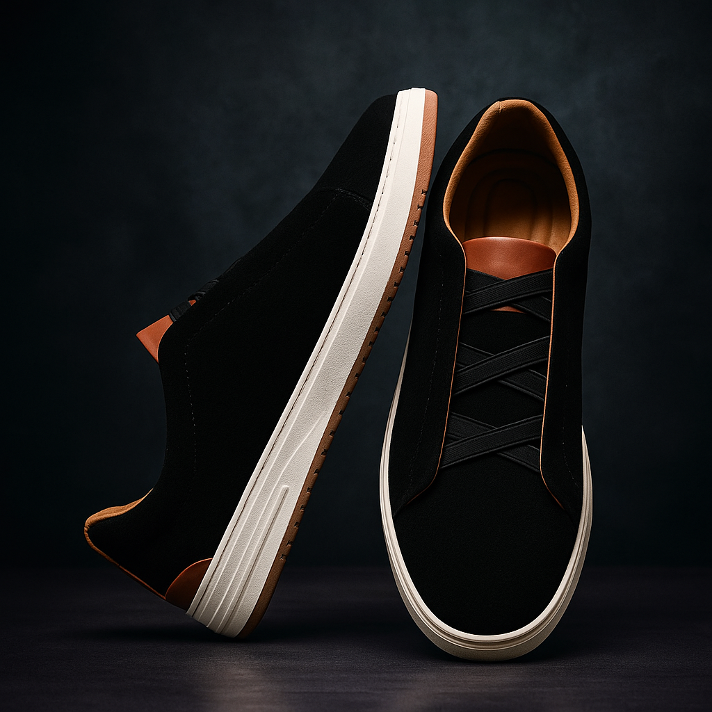Men's Suede Slip-On Sneakers – Cushioned Everyday Trainers – view 4