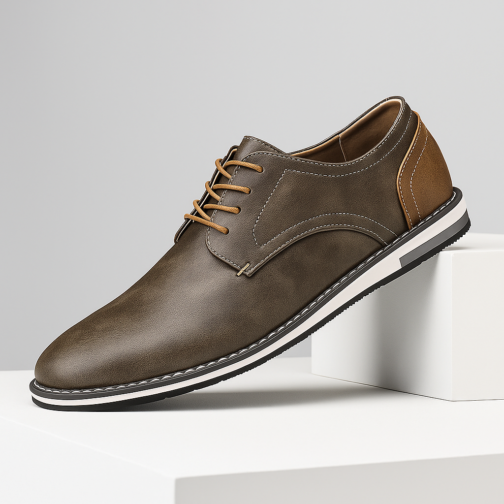 Men's Leather Derby Shoes – Smart Casual Everyday Footwear – view 10
