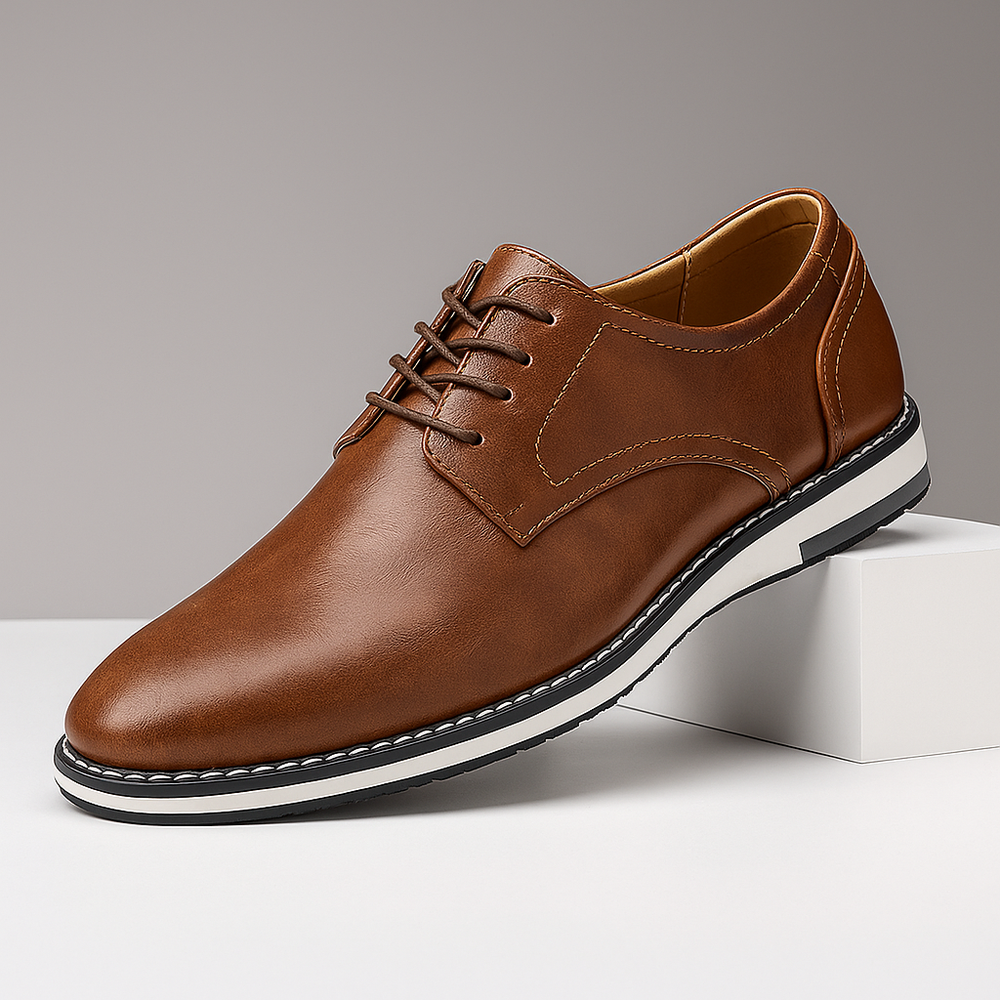 Men's Leather Derby Shoes – Smart Casual Everyday Footwear