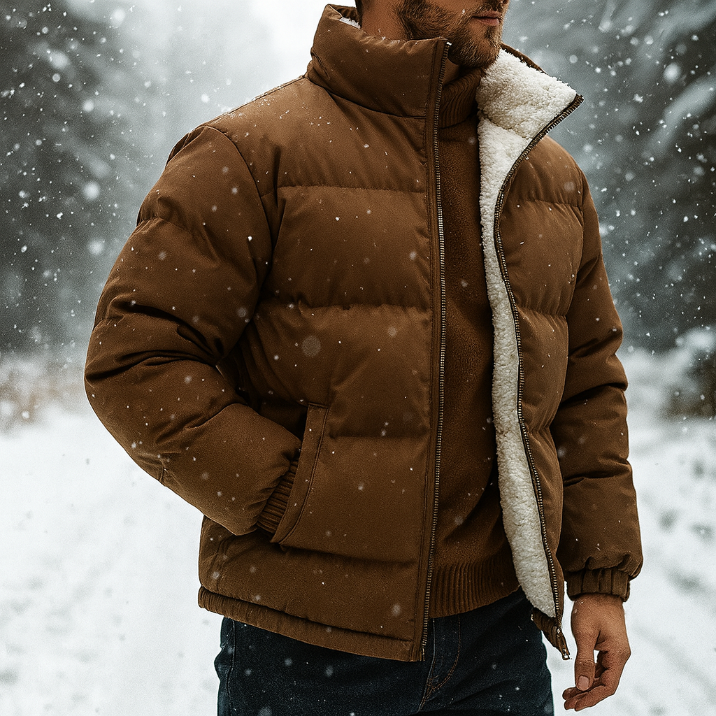 Men's Thermal Puffer Jacket - Insulated Winter Coat – view 4