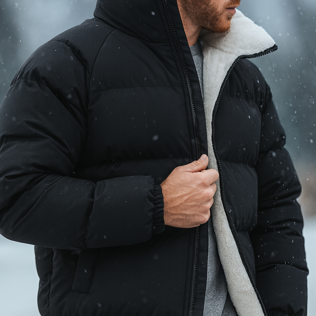 Men's Thermal Puffer Jacket - Insulated Winter Coat – view 5