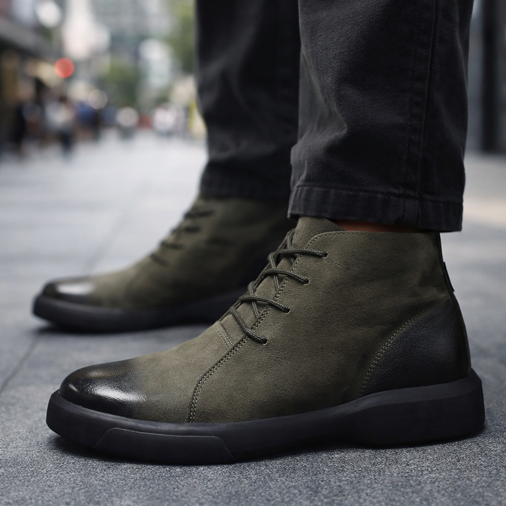 Men's Leather Chukka Boots – Smart Casual Ankle Desert Boots – view 7