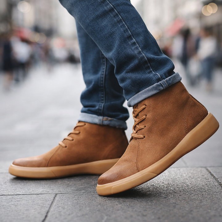 Men's Leather Chukka Boots – Cushioned Ankle Boots for Everyday Wear – view 4