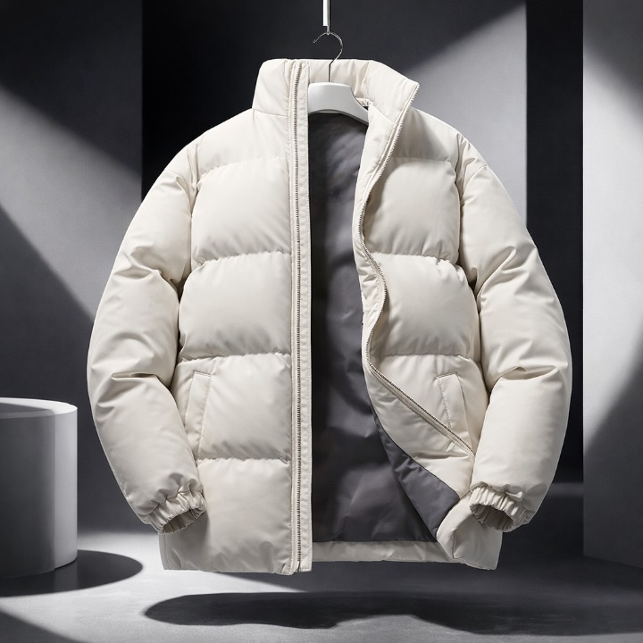 Men's Insulated Puffer Jacket – Lightweight Warm Winter Coat – view 3