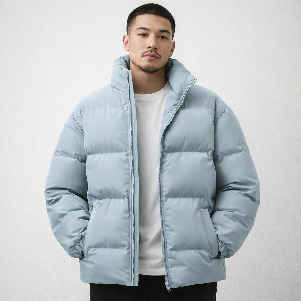 Men's Insulated Puffer Jacket – Lightweight Warm Winter Coat – view 2