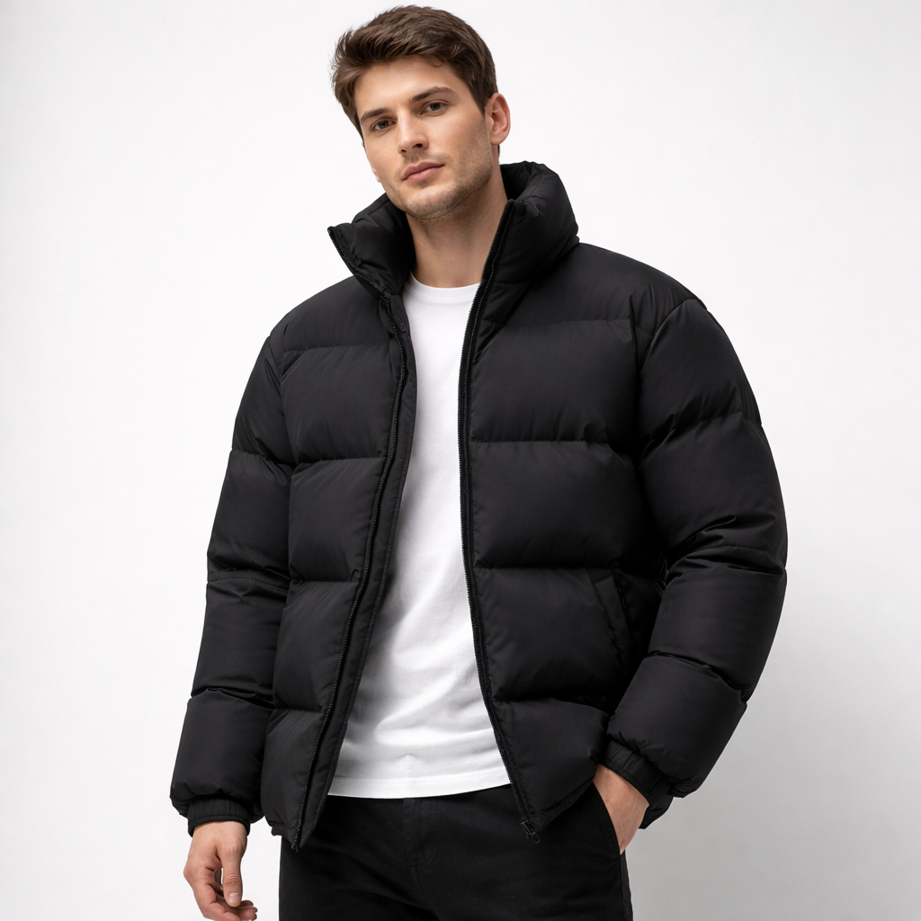 Men's Insulated Puffer Jacket – Lightweight Warm Winter Coat – view 6