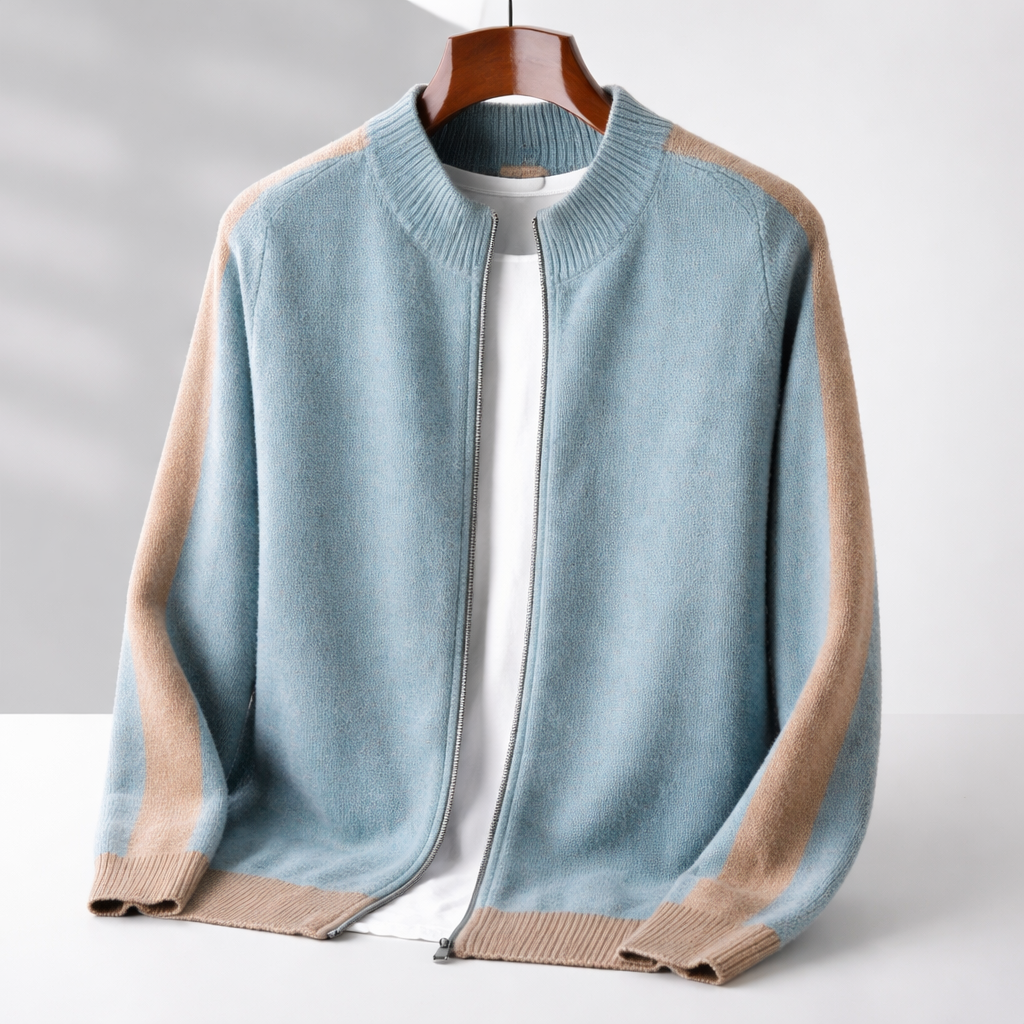 Men's Merino Wool Half-Zip Jumper – Lightweight Knit Sweater – view 5