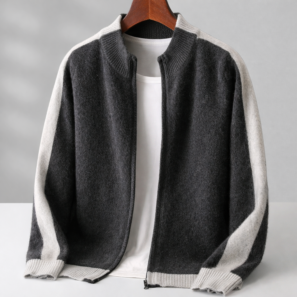 Men's Merino Wool Half-Zip Jumper – Lightweight Knit Sweater – view 6
