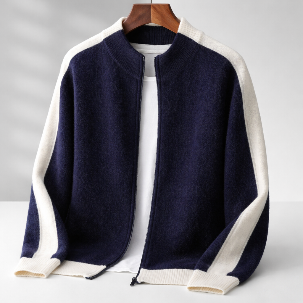 Men's Merino Wool Half-Zip Jumper – Lightweight Knit Sweater – view 7