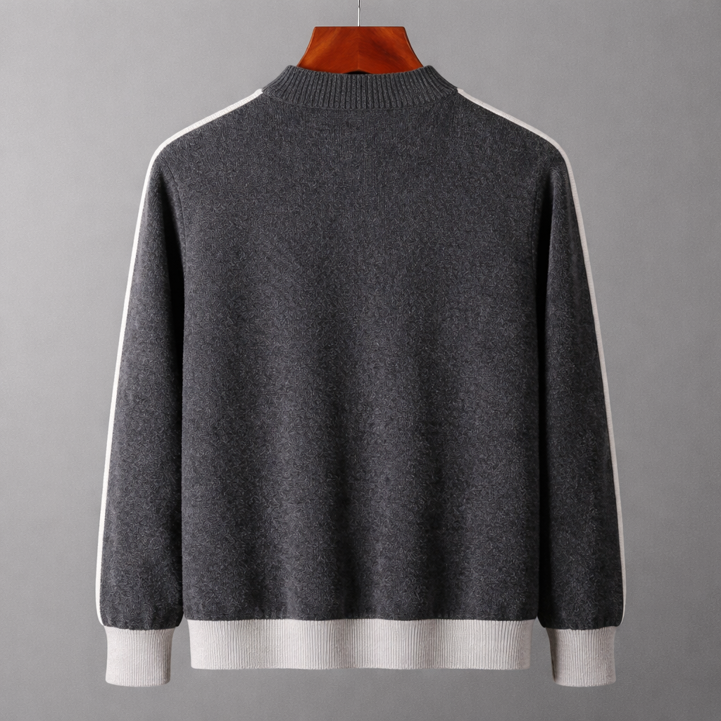 Men's Merino Wool Half-Zip Jumper – Lightweight Knit Sweater – view 8