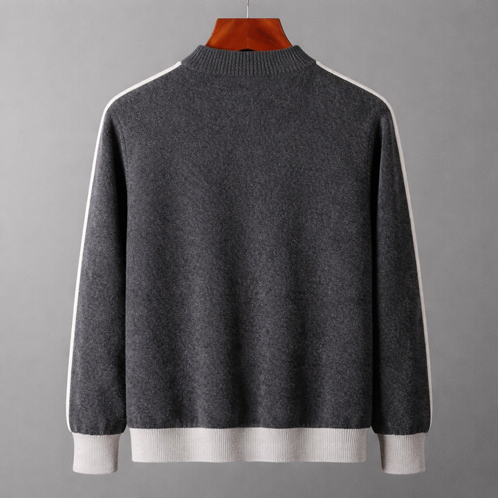 Men's Merino Wool Half-Zip Jumper – Lightweight Knit Sweater – view 8