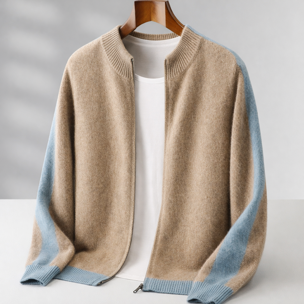 Men's Merino Wool Half-Zip Jumper – Lightweight Knit Sweater – view 9