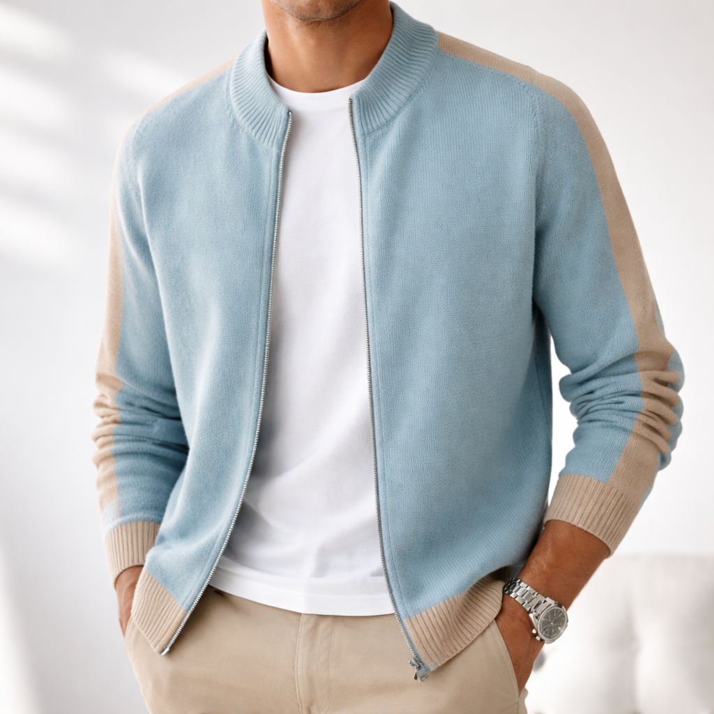 Men's Merino Wool Half-Zip Jumper – Lightweight Knit Sweater – view 12
