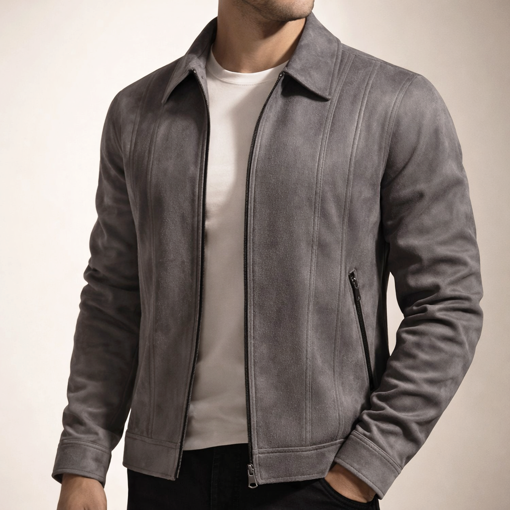 Men's Marseille Suede Jacket – Vintage-Finish Casual Layering – view 2