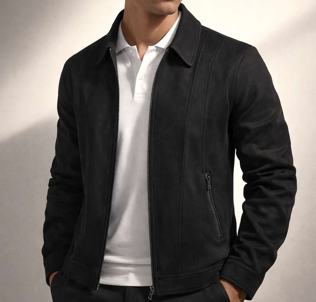 Men's Marseille Suede Jacket – Vintage-Finish Casual Layering – view 3