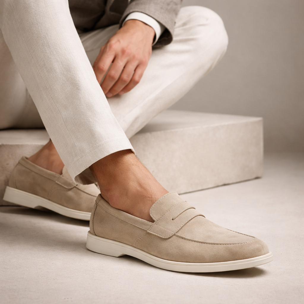Men's Suede Slip-On Loafers – Soft Casual Driving Shoes – view 8