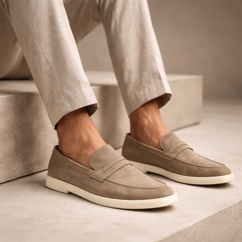 Men's Suede Slip-On Loafers – Soft Casual Driving Shoes – view 9