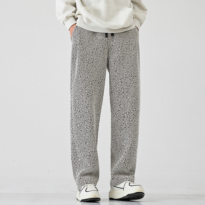 Men's Static Weave Joggers – Relaxed Straight-Leg Comfort