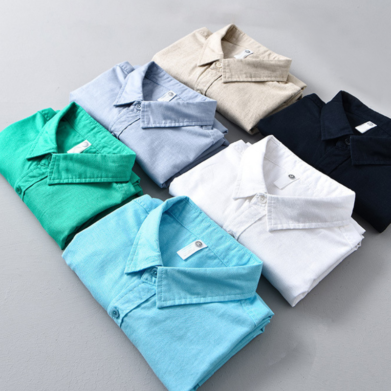 Men's Cotton-Linen Shirt – Relaxed Fit Casual Summer Shirt