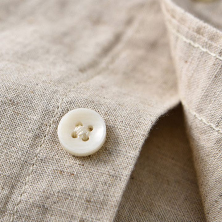 Men's Cotton-Linen Shirt – Relaxed Fit Casual Summer Shirt