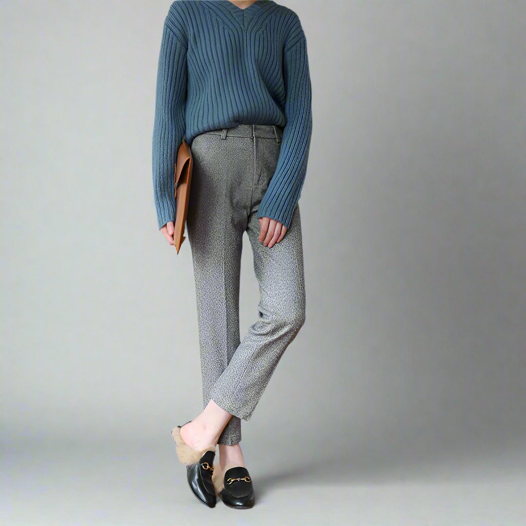 Women's Wool Tailored Trousers – Smart Everyday Comfort – view 4