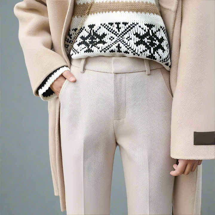 Women's Wool Tailored Trousers – Smart Everyday Comfort – view 2