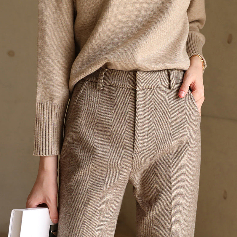 Women's Wool Tailored Trousers – Smart Everyday Comfort – view 6