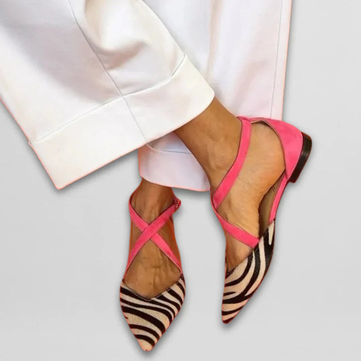 Women's Fern Ballet Flats with Straps - Timeless Elegance & Comfort