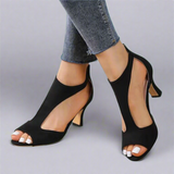 Women's Cutout Peep Toe Heels - Chic & Elegant Everyday